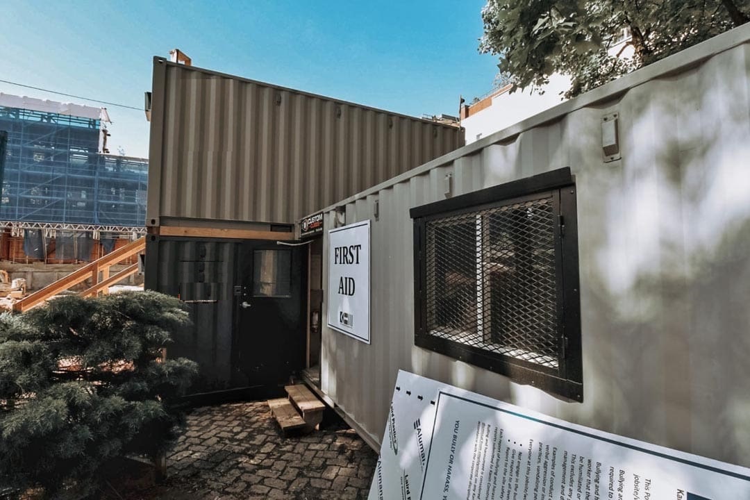 20’ Office CUBE – Vinyl Drywall Finished - Charlie Container Crew Pty Ltd