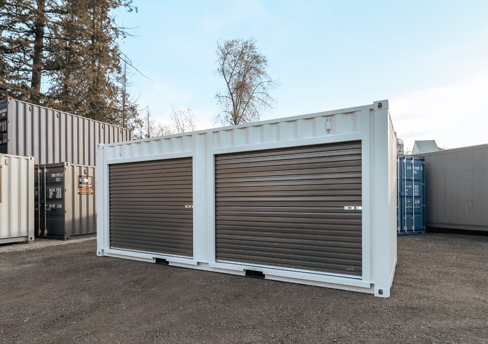 20′ Shipping Container + (2)  8′ Rollup Doors - Charlie Container Crew Pty Ltd