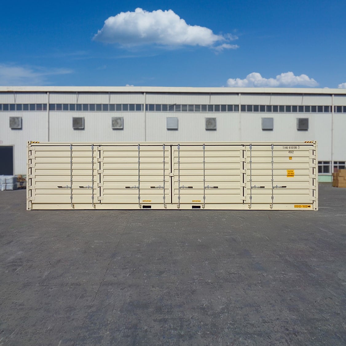 40’HC New (1-trip) “Openside” Shipping Container - Charlie Container Crew Pty Ltd