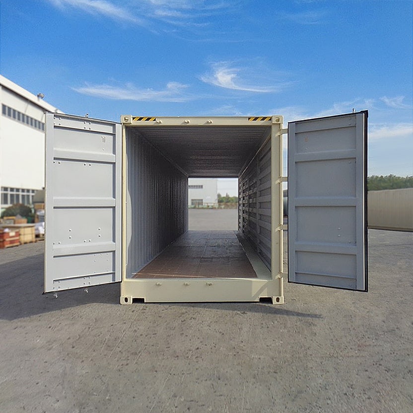 40’HC New (1-trip) “Openside” Shipping Container - Charlie Container Crew Pty Ltd