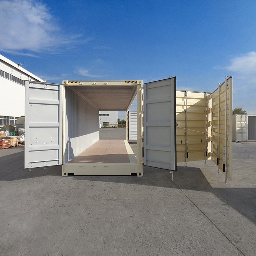 40’HC New (1-trip) “Openside” Shipping Container - Charlie Container Crew Pty Ltd