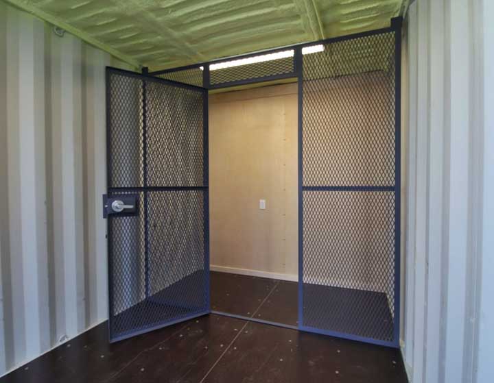 7′ Office Container + Storage Locker - Charlie Container Crew Pty Ltd