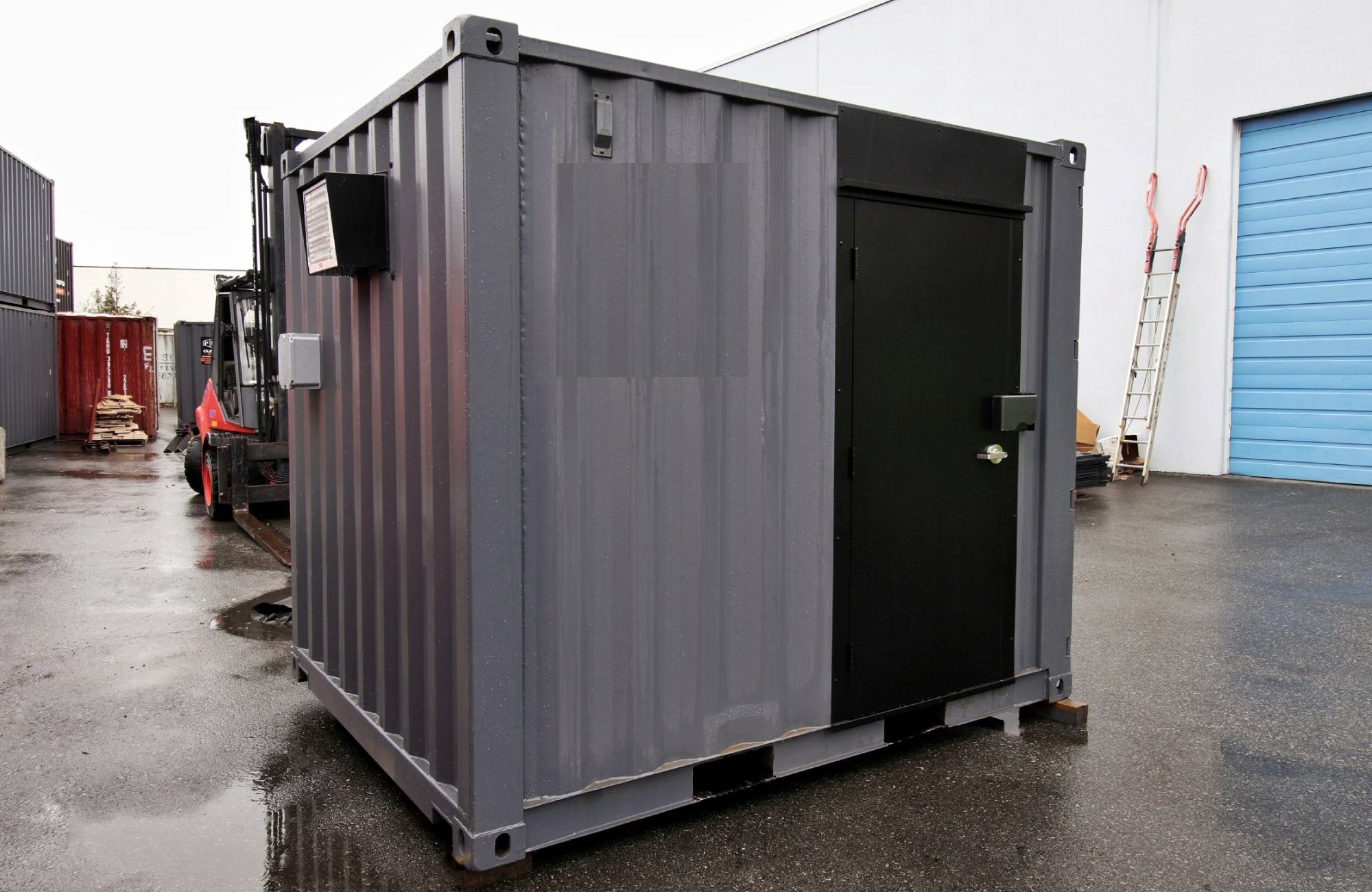 10’ Office CUBE – Wood Finished - Charlie Container Crew Pty Ltd