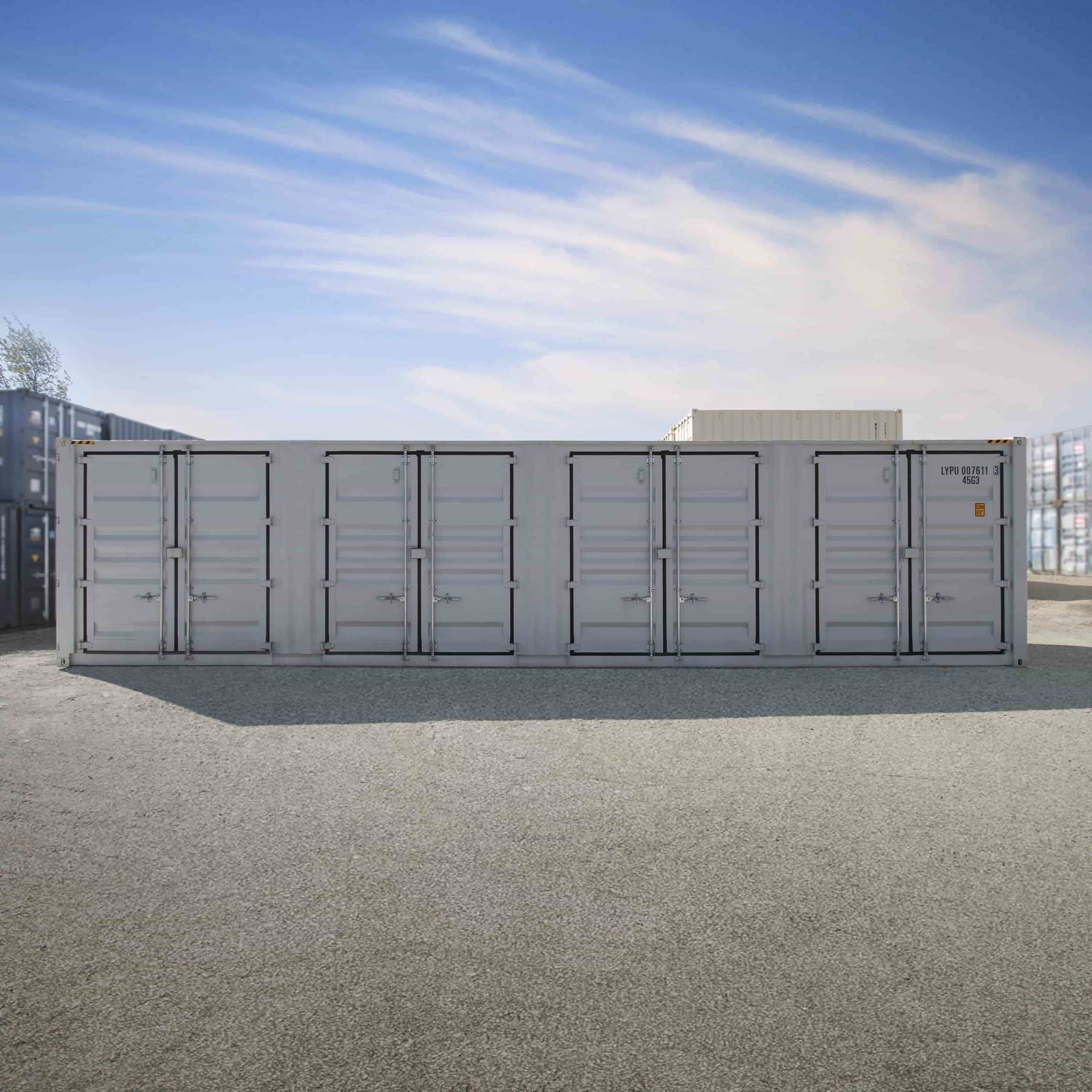 40’HC New (1-trip) Shipping Container with 4 x Side Doors - Charlie Container Crew Pty Ltd