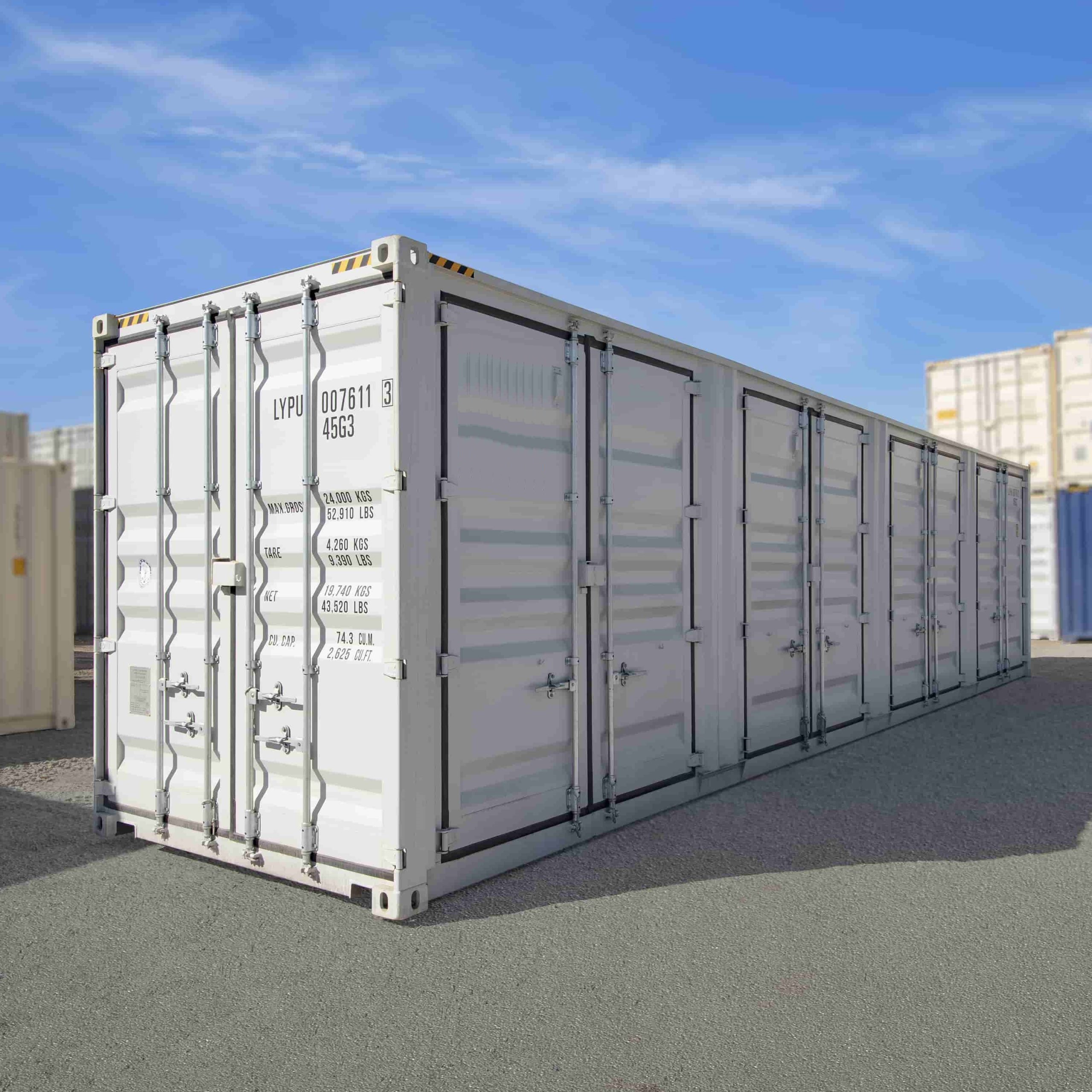 40’HC New (1-trip) Shipping Container with 4 x Side Doors - Charlie Container Crew Pty Ltd