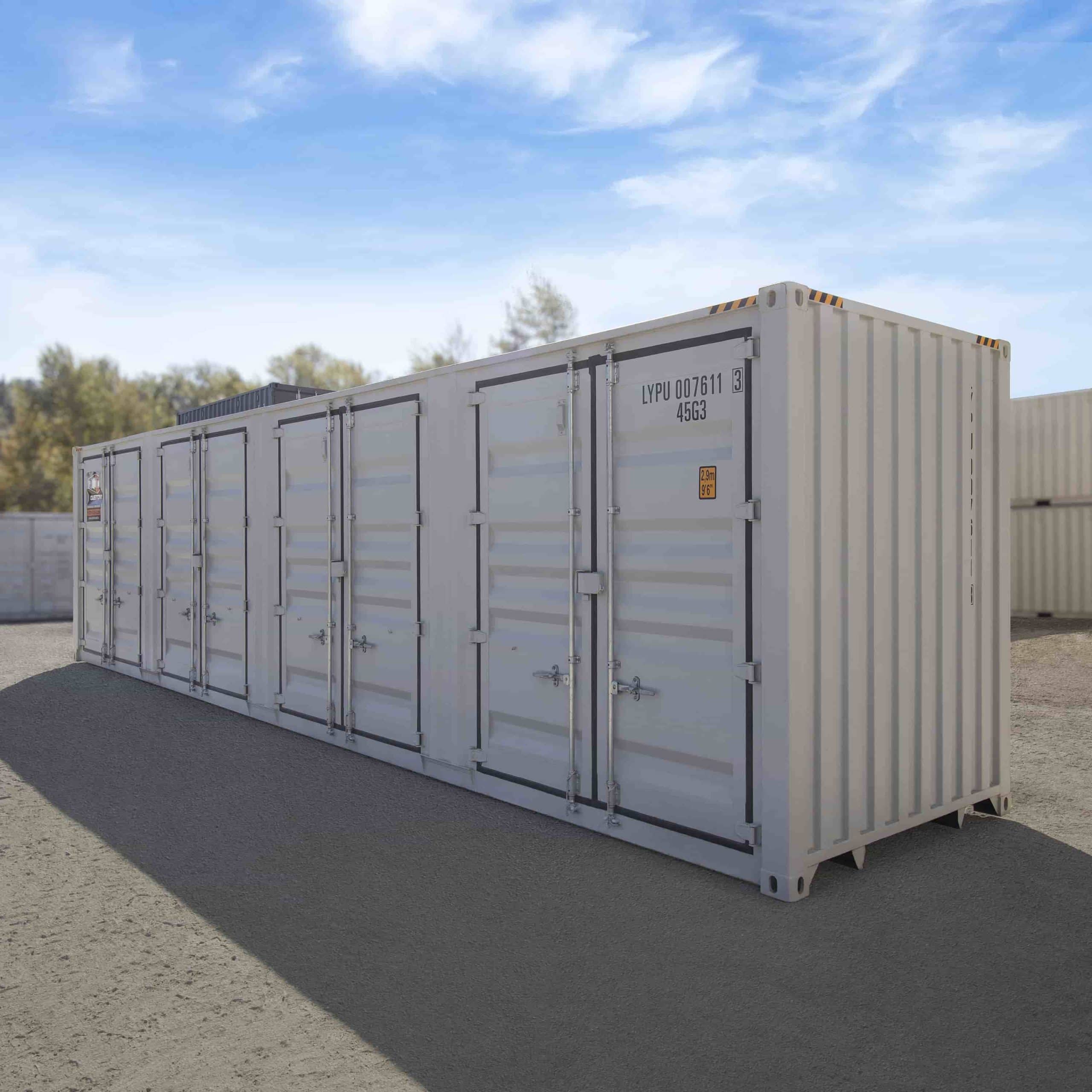 40’HC New (1-trip) Shipping Container with 4 x Side Doors - Charlie Container Crew Pty Ltd