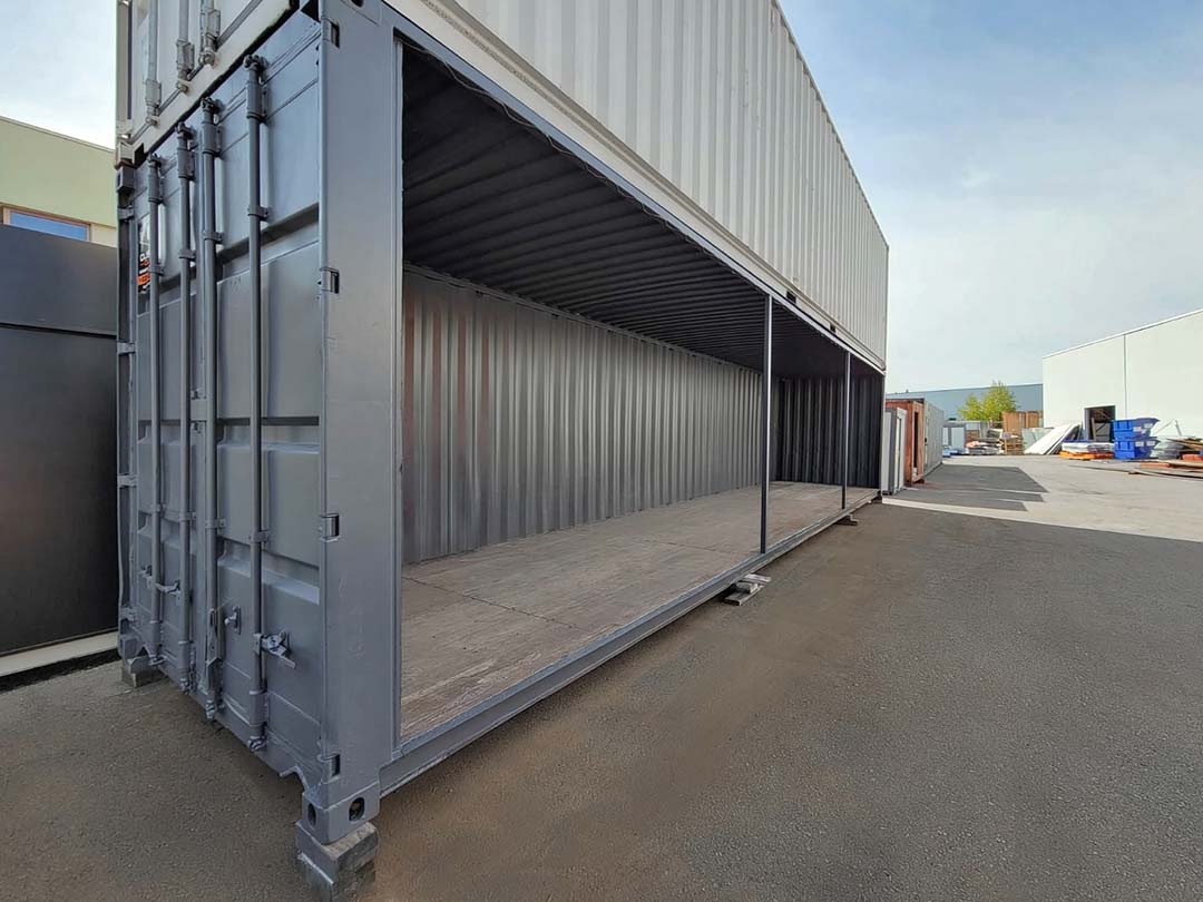 40’HC Used “Open Face” Shipping Container - Charlie Container Crew Pty Ltd