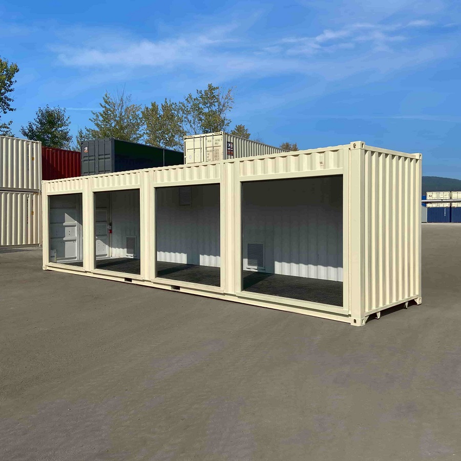 40’HC “CONTAINMENT CUBE” with 4 x Roll Up Doors - Charlie Container Crew Pty Ltd