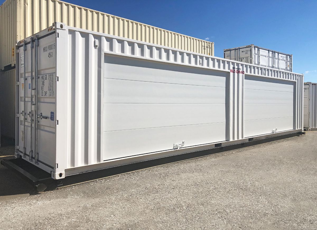 40’HC HAZCON Containment unit w/ Overhead doors - Charlie Container Crew Pty Ltd