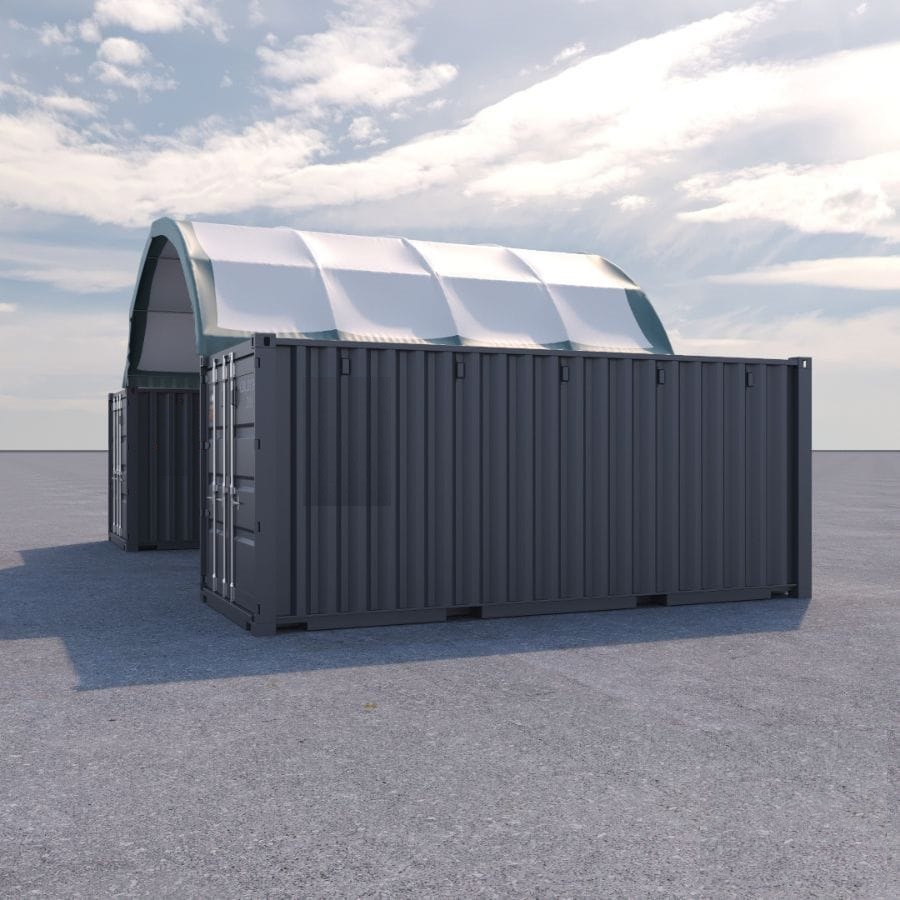 20’ x 20’ Fabric Container Shelter - Charlie Container Crew Pty Ltd