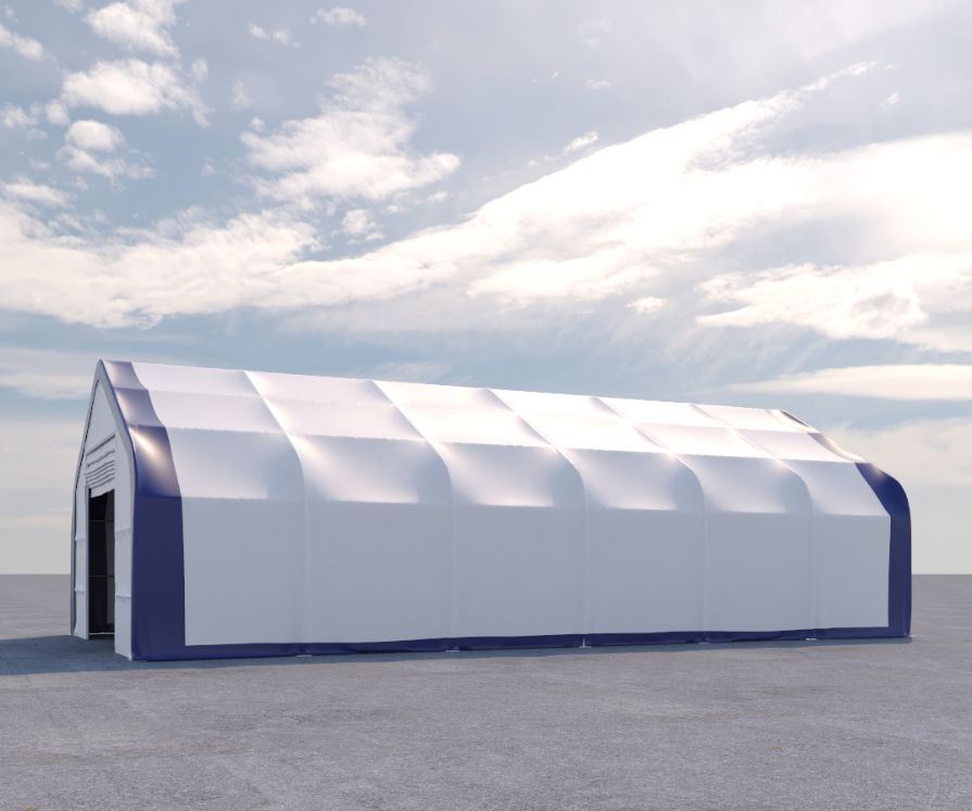Dual Truss Storage Shelter (30′ x 60′ x 20′) - Charlie Container Crew Pty Ltd