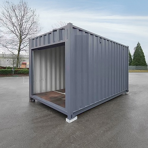 15′ “Cut Down” Used Container + Rollup - Charlie Container Crew Pty Ltd