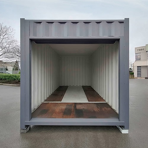 15′ “Cut Down” Used Container + Rollup - Charlie Container Crew Pty Ltd