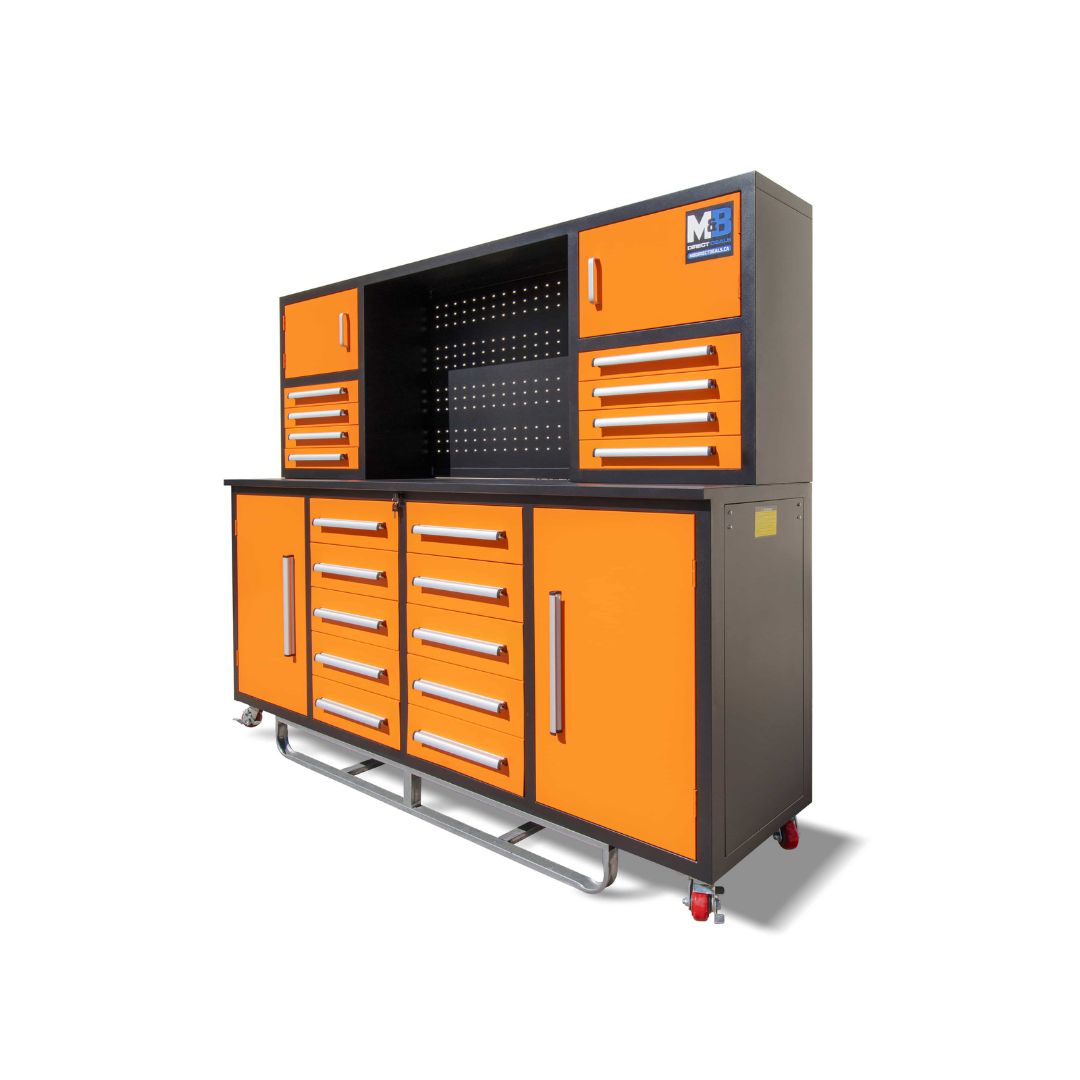 M&B | 7’ Workbench Cabinet with 18 Drawers - Charlie Container Crew Pty Ltd