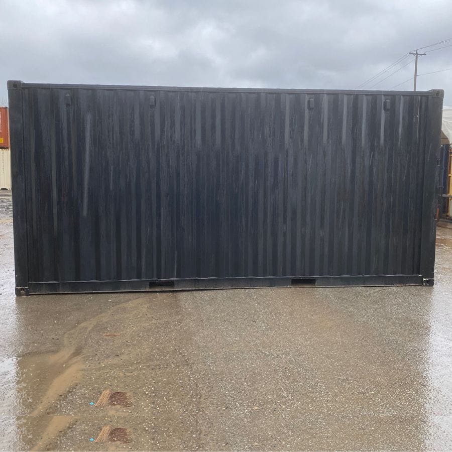 20’HC New (1-Trip) Shipping Container – Painted Black - Charlie Container Crew Pty Ltd