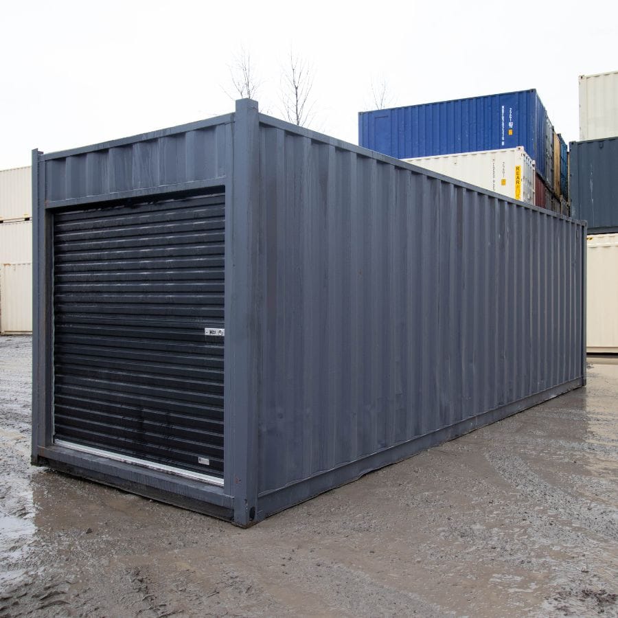 25′ Cut-Down Shipping Container w/Roll-Up Door - Charlie Container Crew Pty Ltd