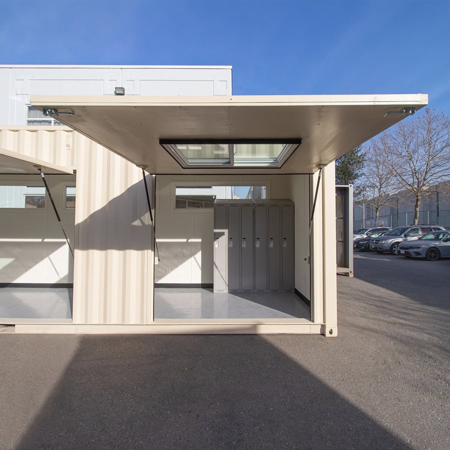 40’ Art Studio w/Flip up Doors - Charlie Container Crew Pty Ltd