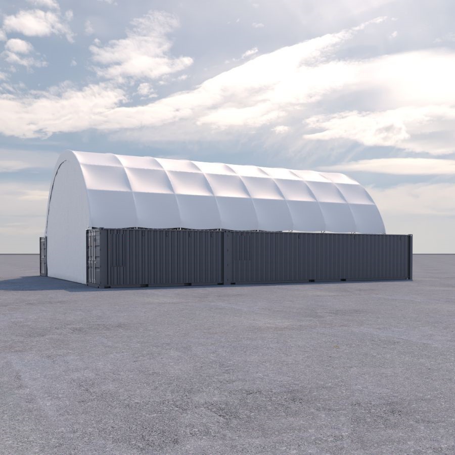 40’ x 60’ Container Shelter - Charlie Container Crew Pty Ltd