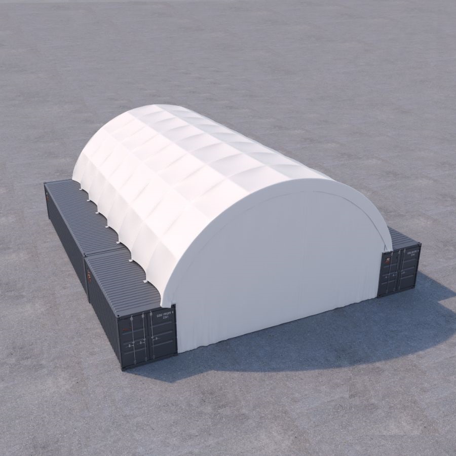 40’ x 60’ Container Shelter - Charlie Container Crew Pty Ltd
