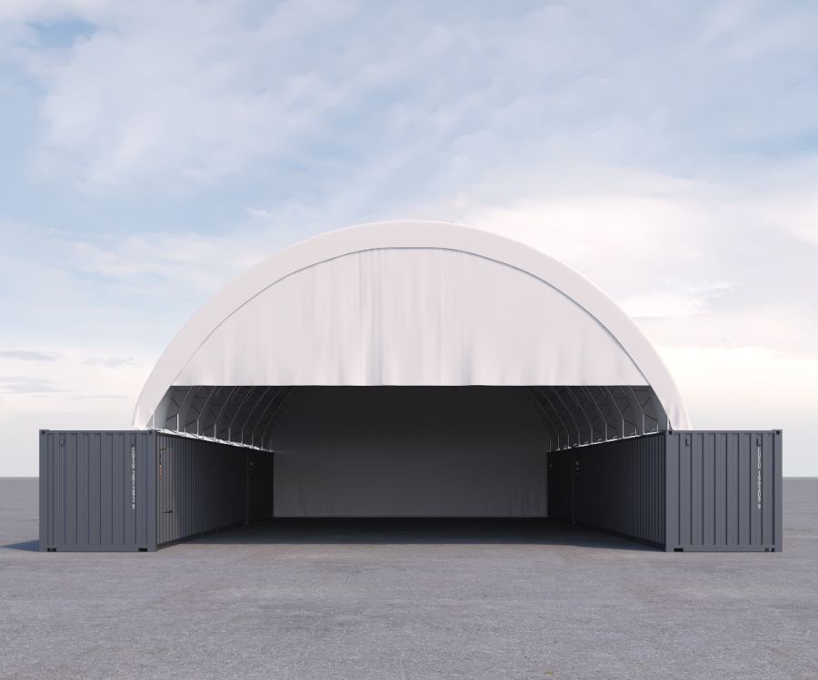 40’ x 60’ Container Shelter - Charlie Container Crew Pty Ltd