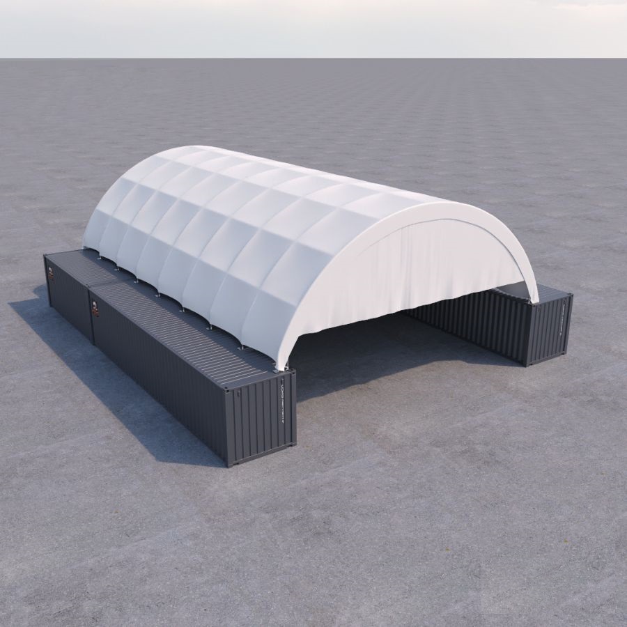 40’ x 60’ Container Shelter - Charlie Container Crew Pty Ltd