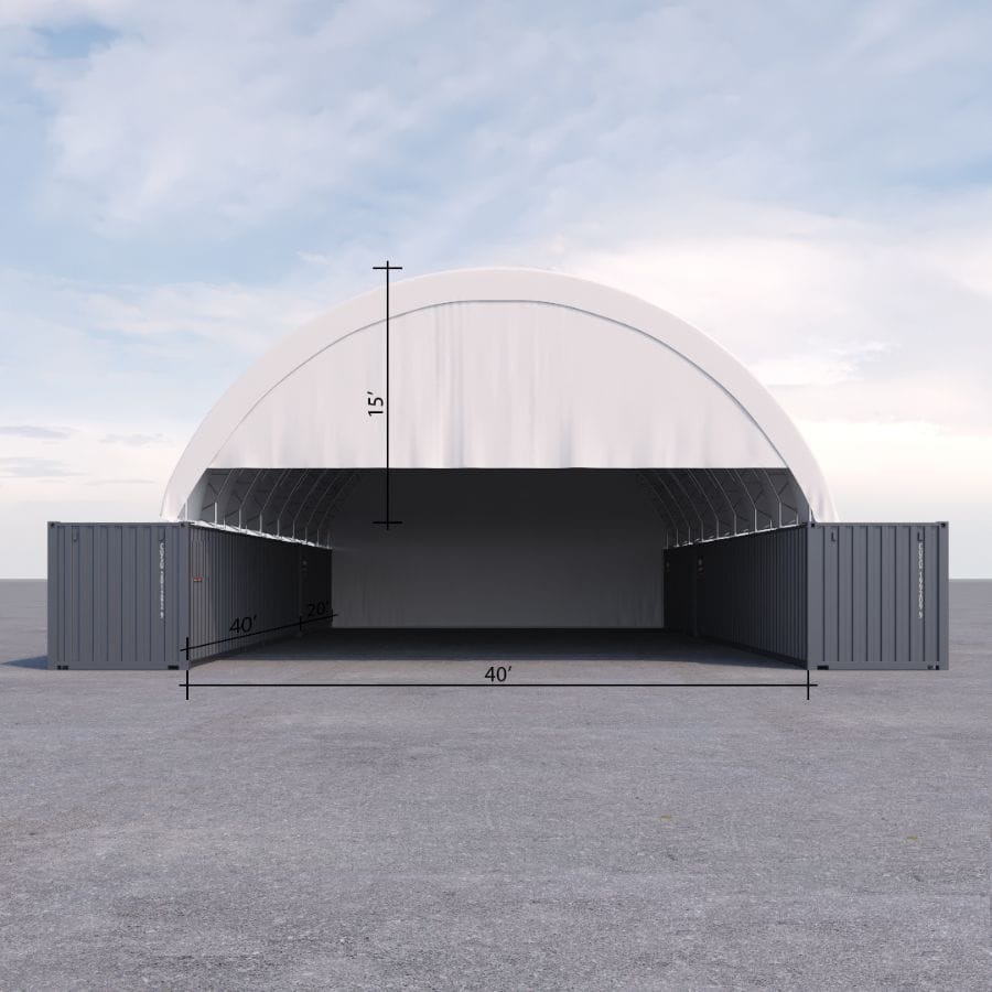 40’ x 60’ Container Shelter - Charlie Container Crew Pty Ltd