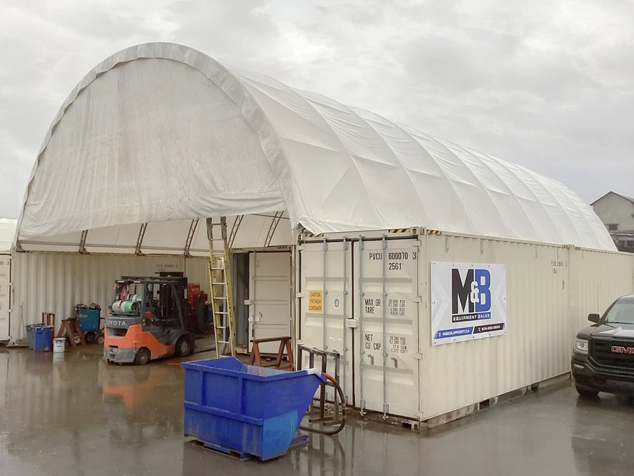40’ x 60’ Container Shelter - Charlie Container Crew Pty Ltd