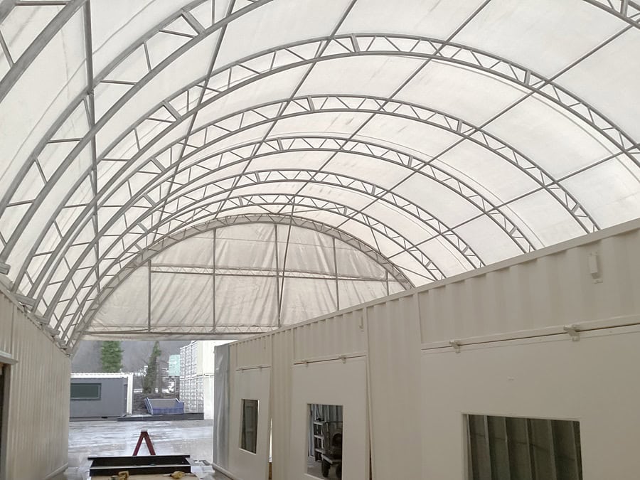40’ x 60’ Container Shelter - Charlie Container Crew Pty Ltd