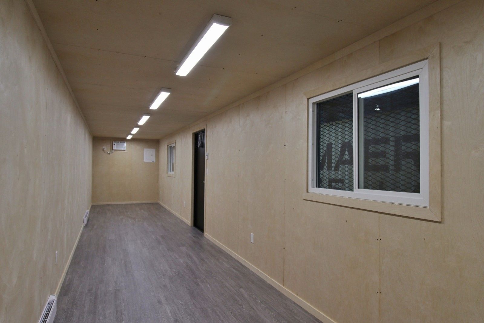 40’ Office CUBE – Wood Finished - Charlie Container Crew Pty Ltd
