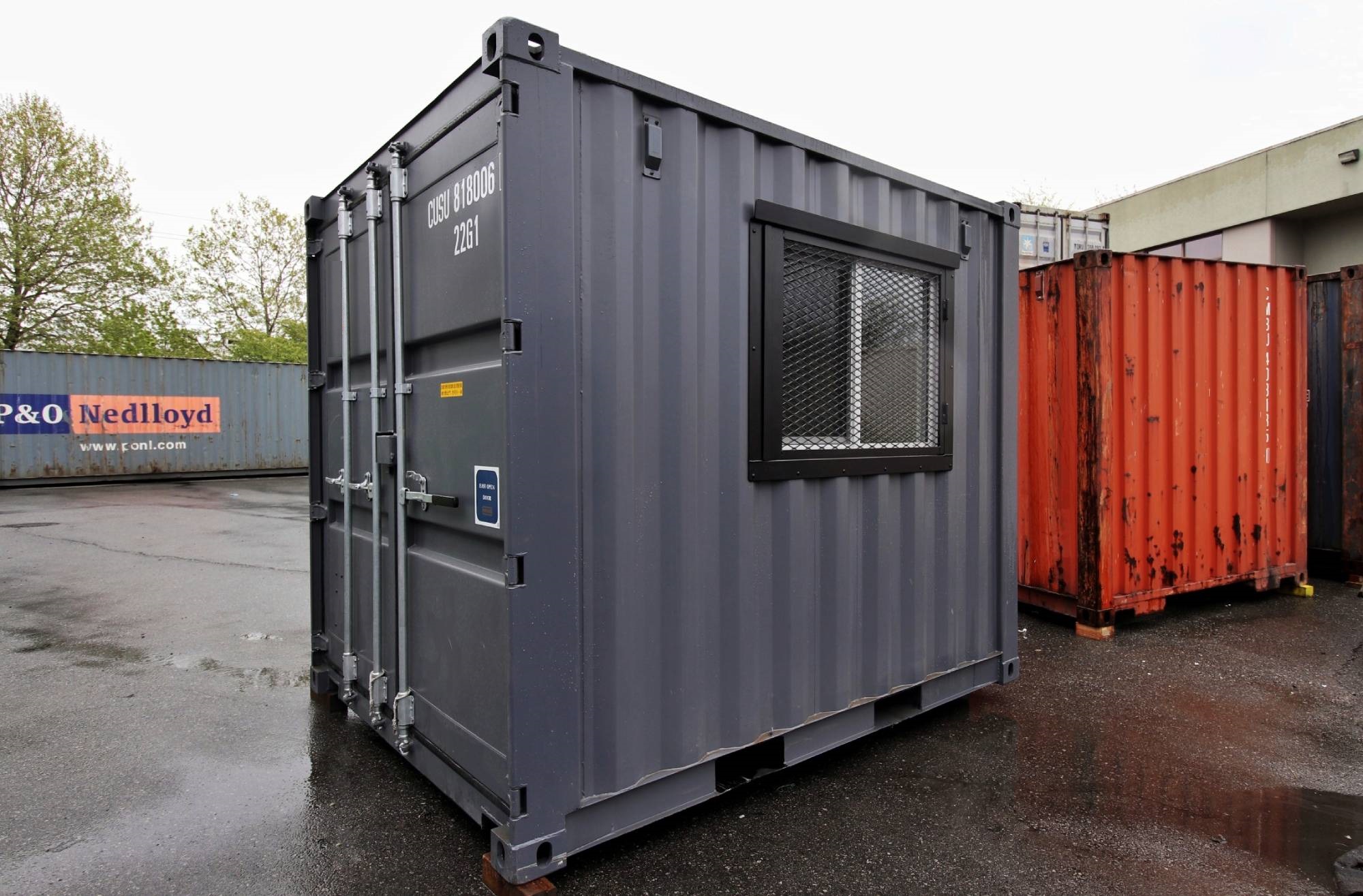 10’ Office CUBE – Wood Finished - Charlie Container Crew Pty Ltd