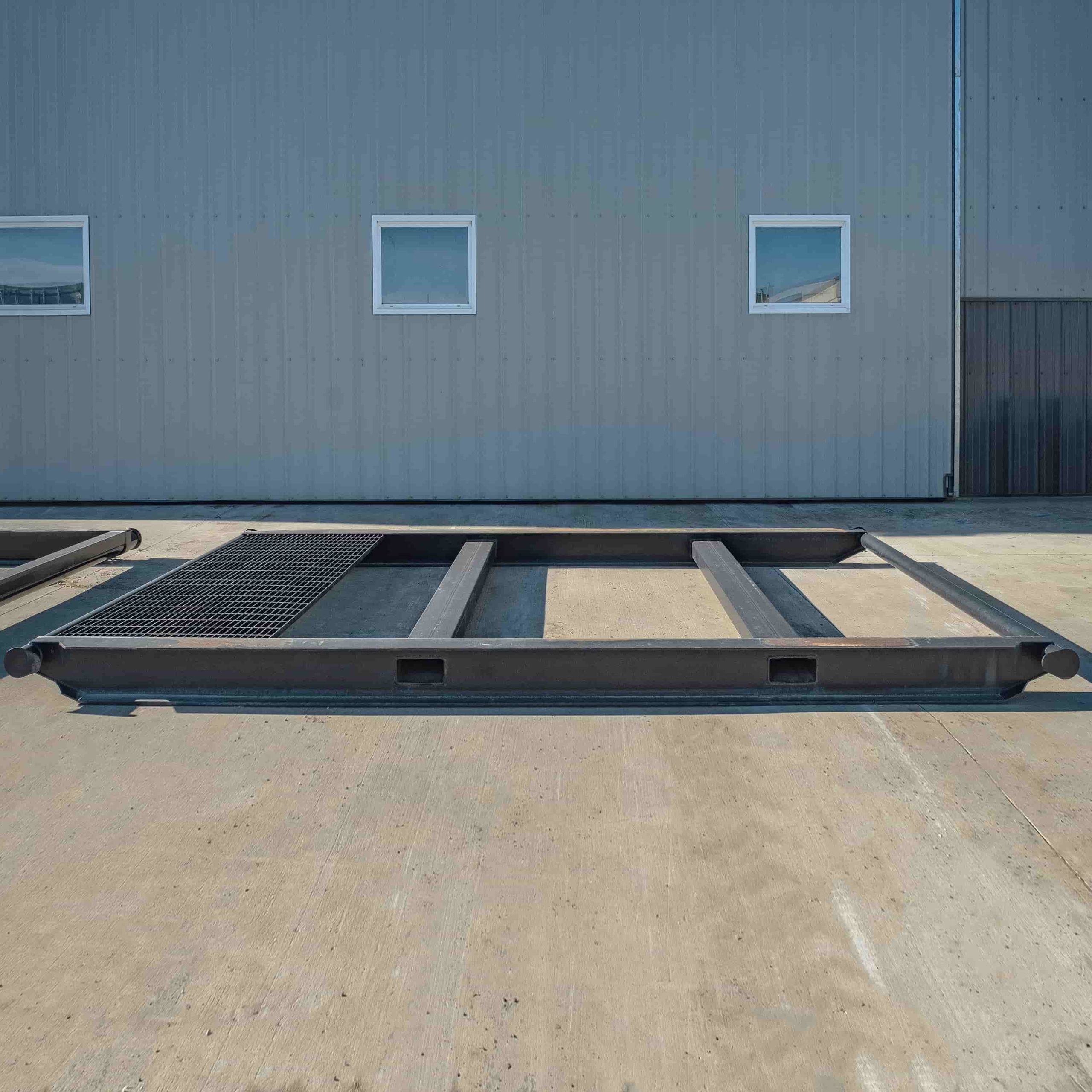 10’ Grated “Weld On” Skid - Charlie Container Crew Pty Ltd