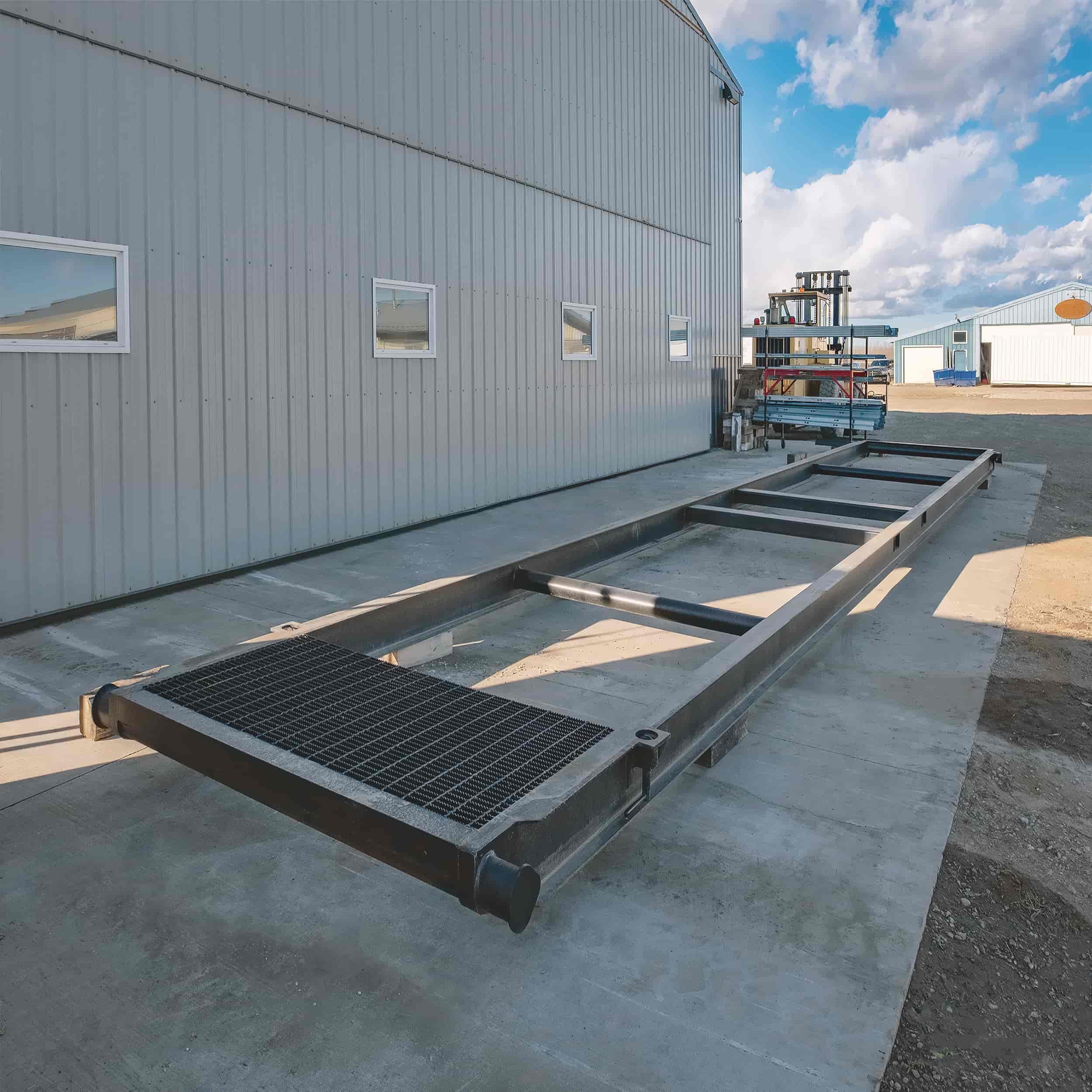 40’ Container skid w/ twist lock “Grated” - Charlie Container Crew Pty Ltd