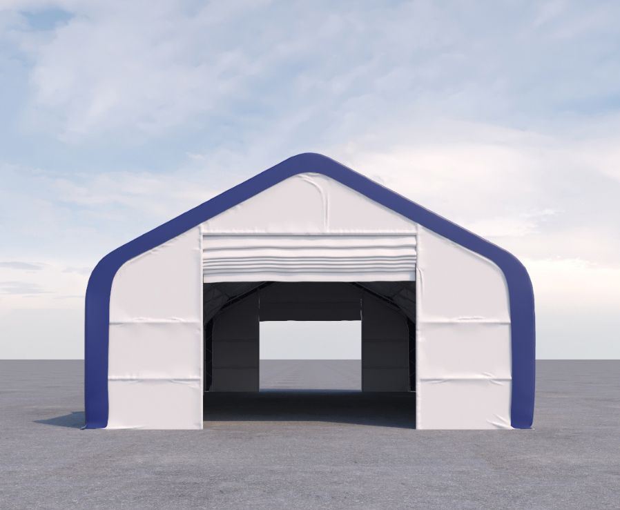 Dual Truss Storage Shelter (30′ x 60′ x 20′) - Charlie Container Crew Pty Ltd