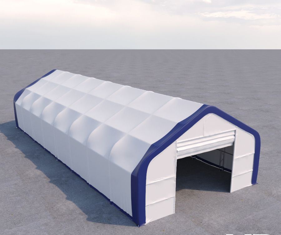 Dual Truss Storage Shelter (30′ x 80′ x 20′) - Charlie Container Crew Pty Ltd