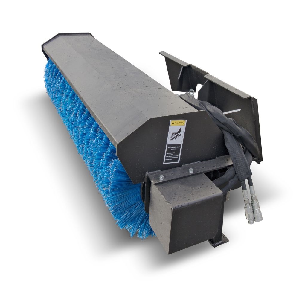M&B | 72″ Skid Steer Angle Broom - Charlie Container Crew Pty Ltd