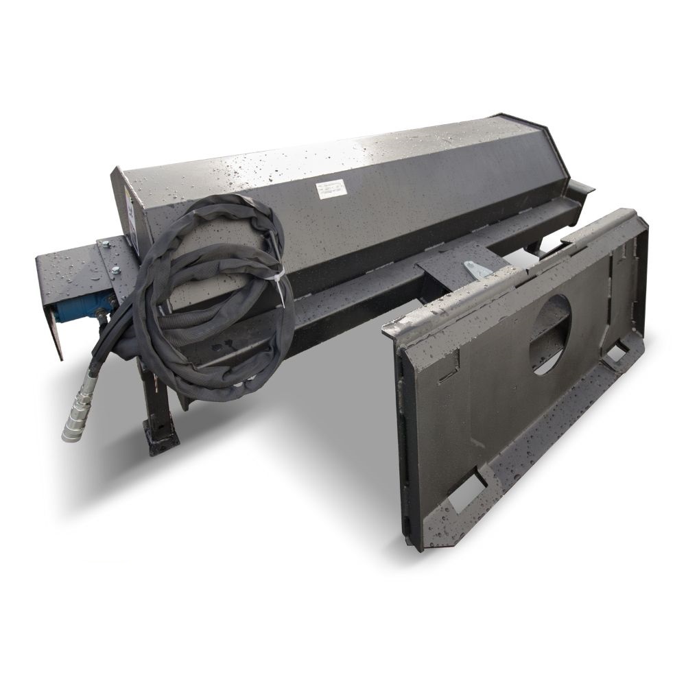 M&B | 72″ Skid Steer Angle Broom - Charlie Container Crew Pty Ltd