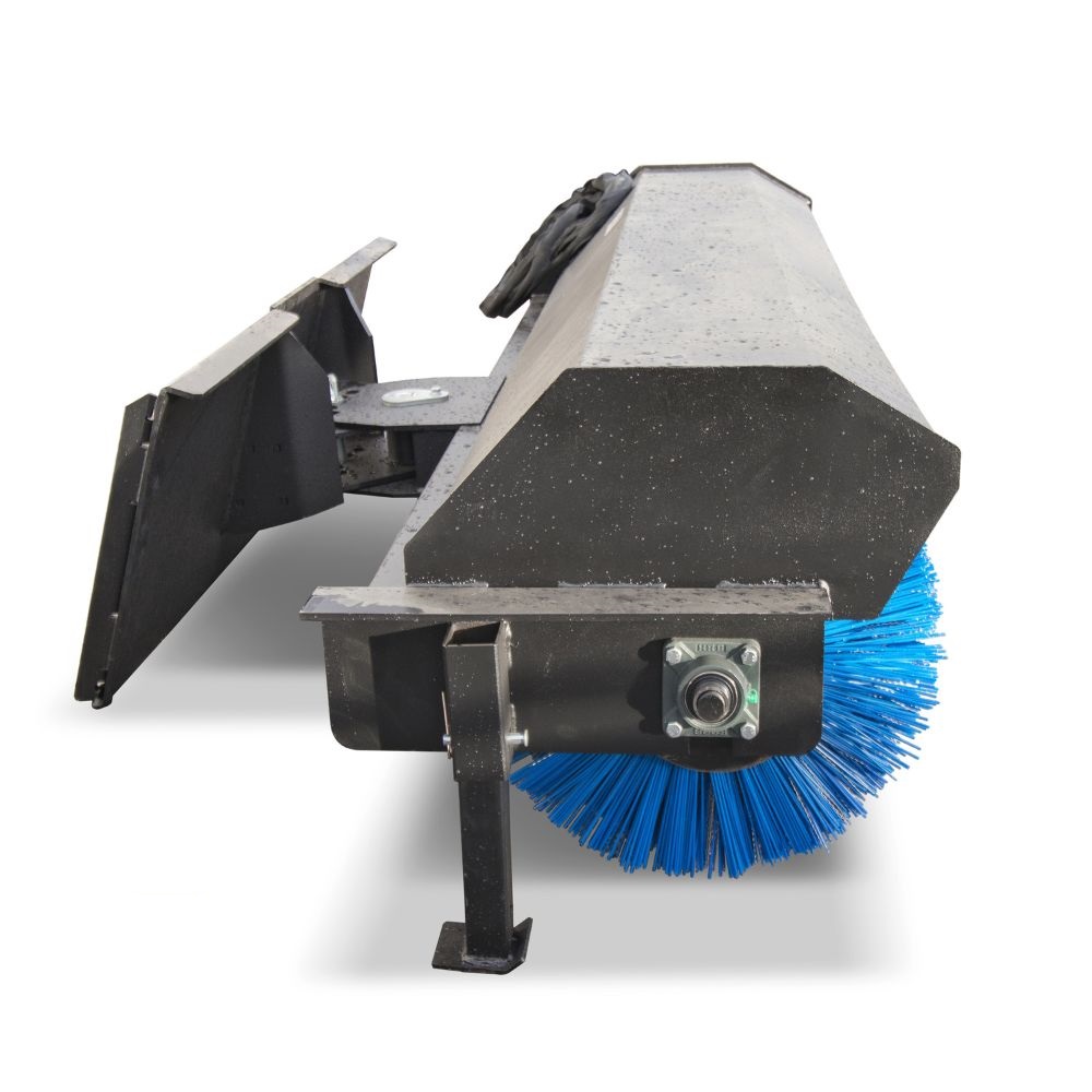 M&B | 72″ Skid Steer Angle Broom - Charlie Container Crew Pty Ltd