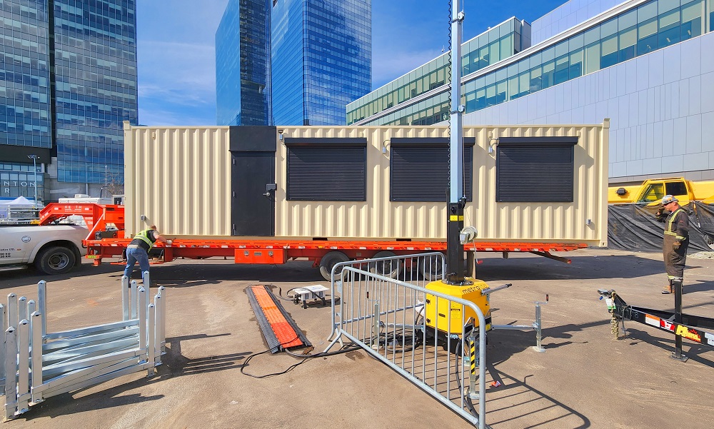 40’HC VIP Area with Patio for the Oilers - Charlie Container Crew Pty Ltd