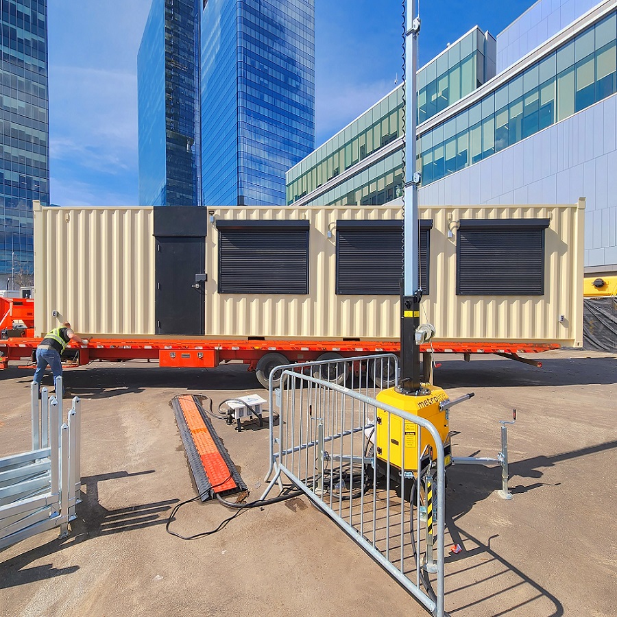 40’HC VIP Area with Patio for the Oilers - Charlie Container Crew Pty Ltd