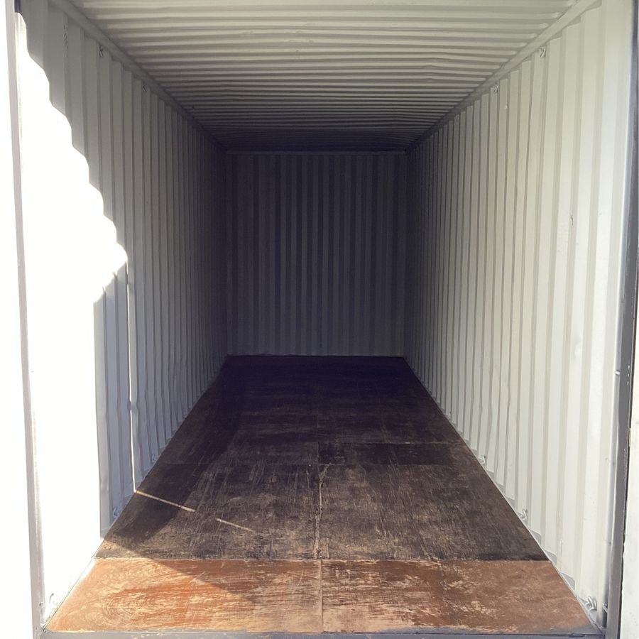 25’HC Used Shipping Container (Painted Slate Grey) - Charlie Container Crew Pty Ltd
