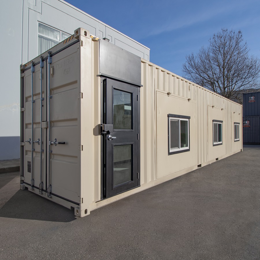 40’ Art Studio w/Flip up Doors - Charlie Container Crew Pty Ltd