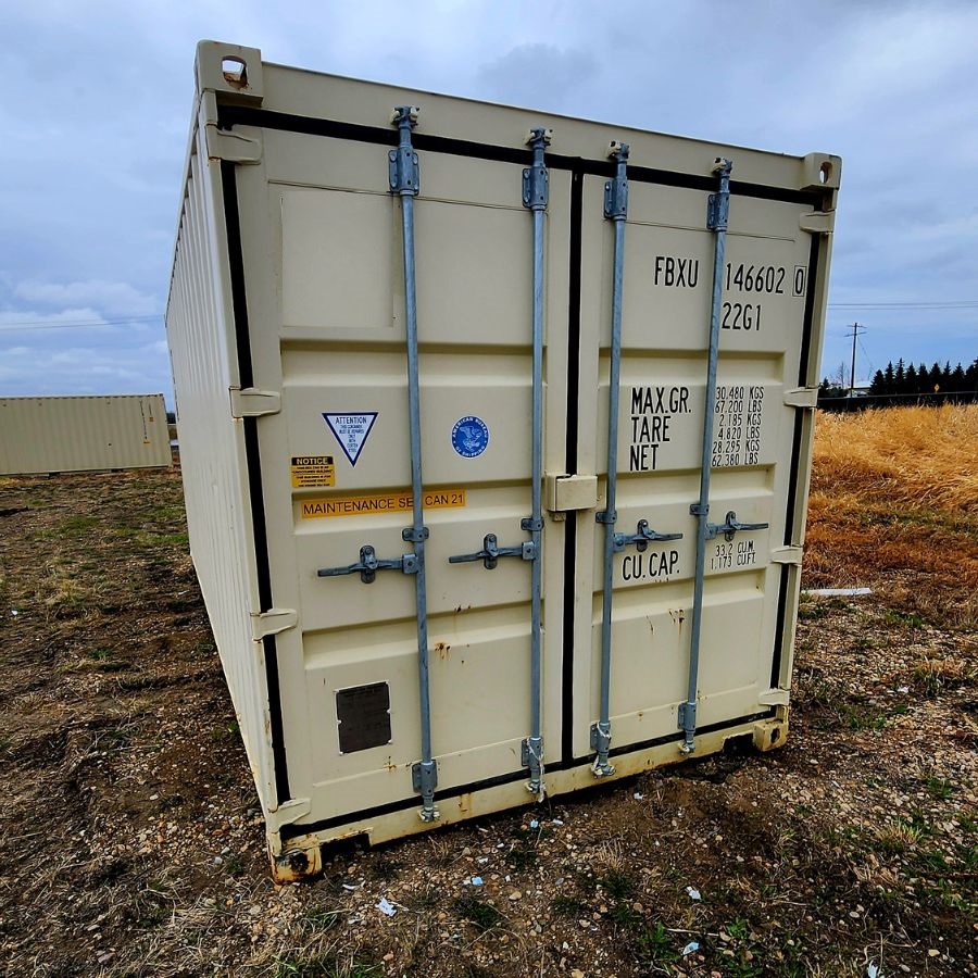 20’ New (1-Trip) Container w/ Shelving on BOTH sides - Charlie Container Crew Pty Ltd